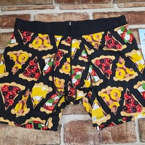 Saxx Pizza Print Boxer Briefs Sz Large